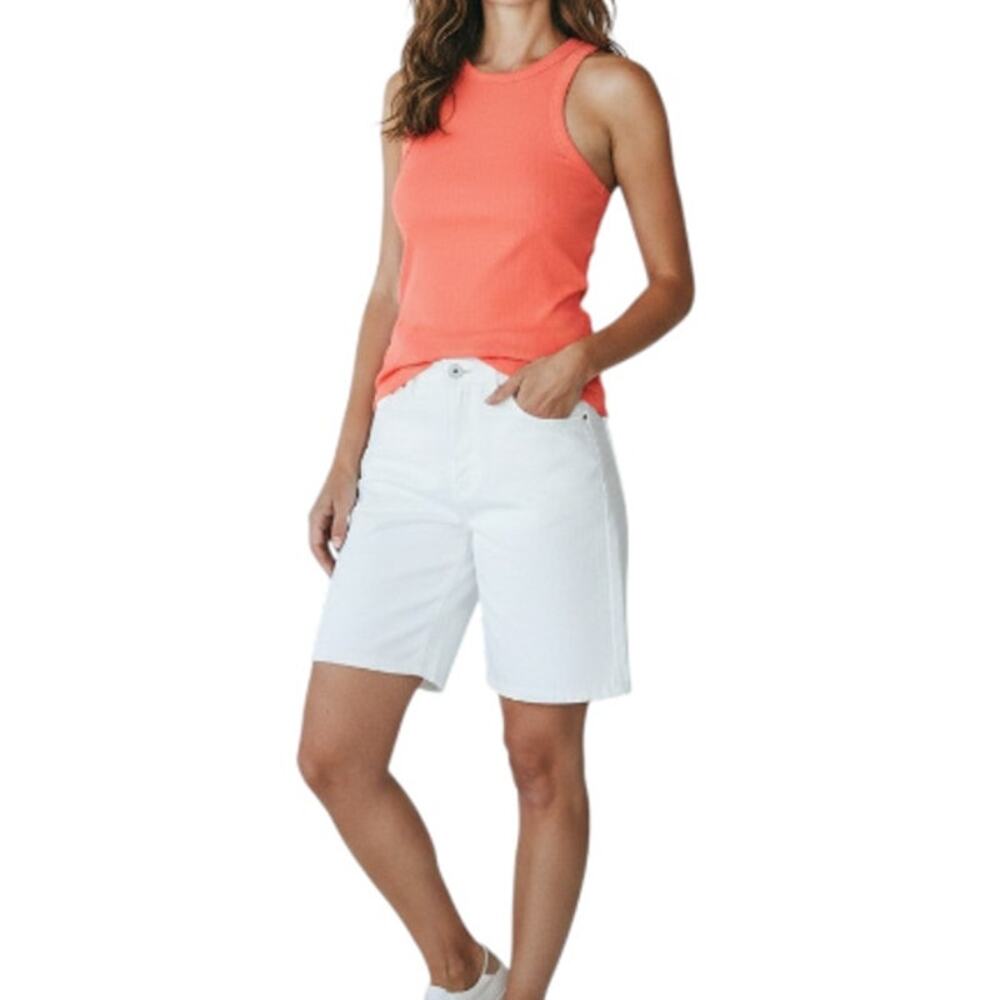 ARAMINTA JAMES Everyday Knit Tank Top Women 8/S Apricot Resort City Travel NWT